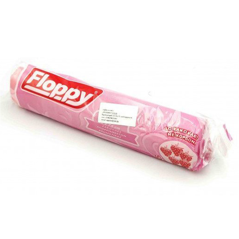 Σετ 10 σακούλες σκουπιδιών με κορδόνι σε ρολλό